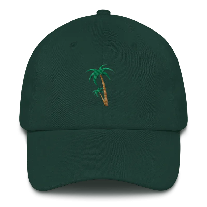 Palm Tree Twill Dad Hat