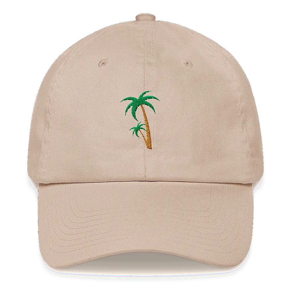 Palm Tree Twill Dad Hat