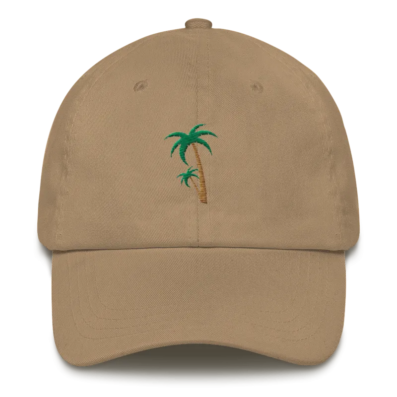 Palm Tree Twill Dad Hat