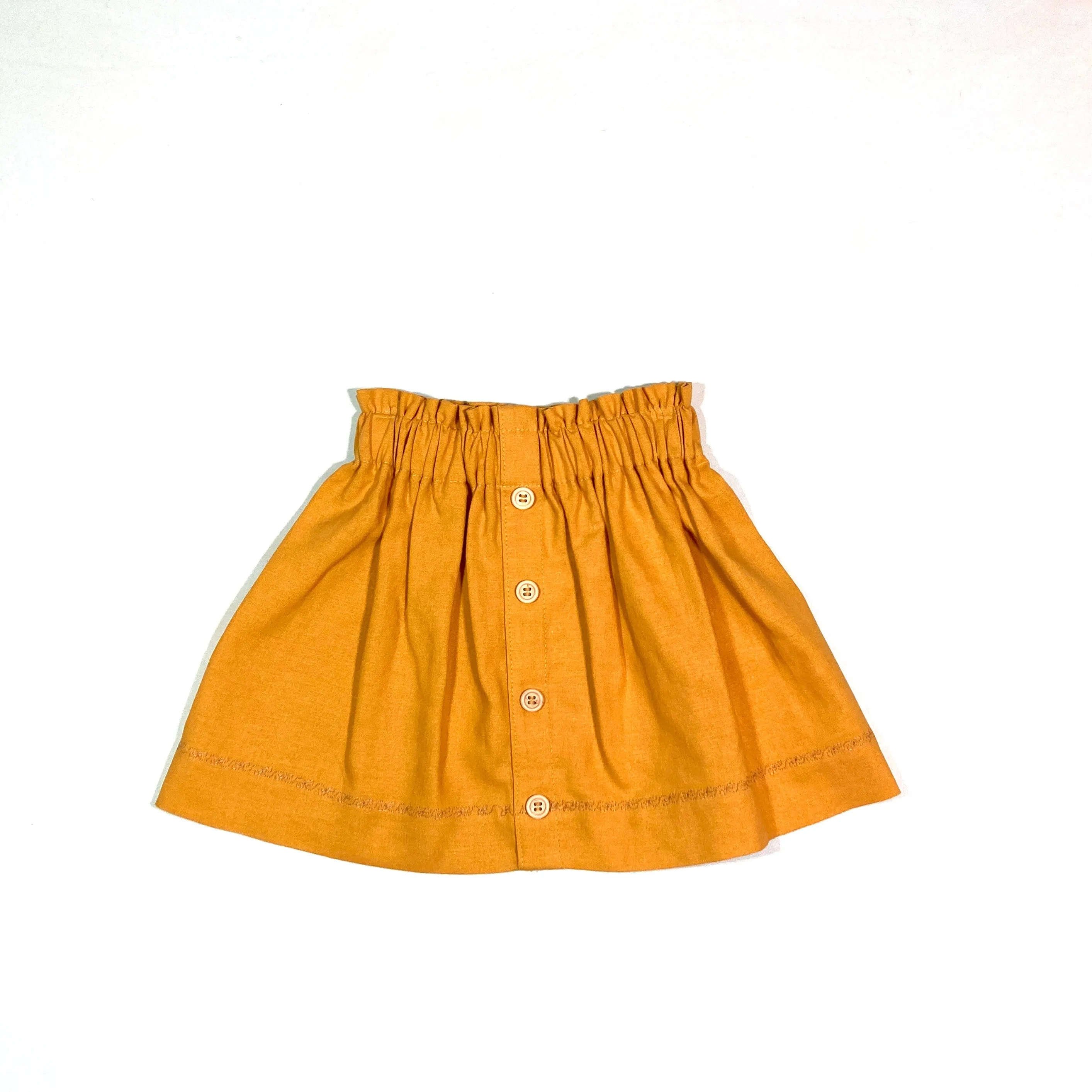Paper Bag Waist Skirt -Autumn Gold