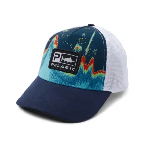 Pelagic Gear - Offshore Icon Sonar Low Profile Trucker - Navy