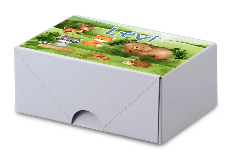 Personalized Boy Woodland Animals Jigsaw Puzzle