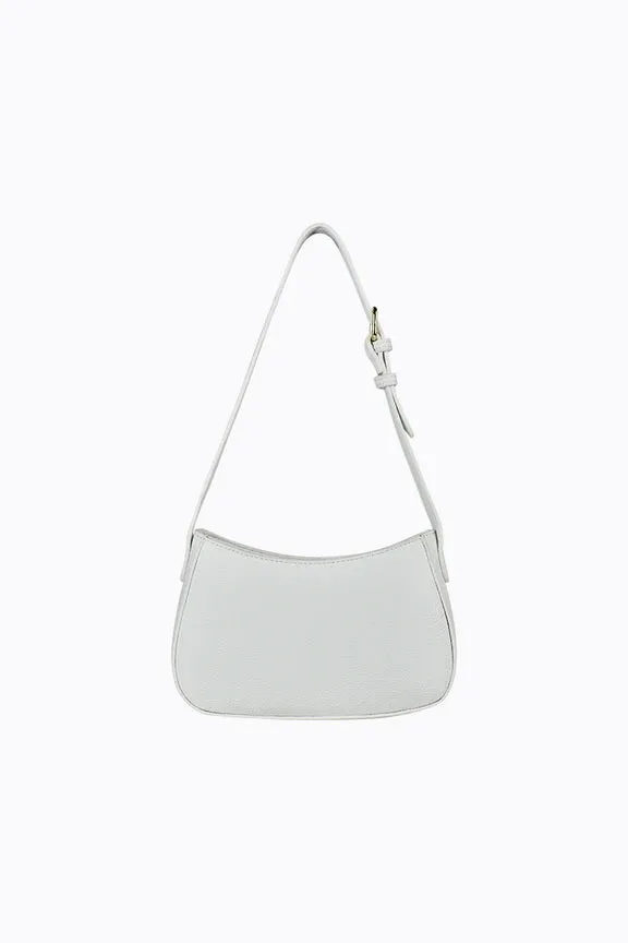 Peta   Jain Mood Shoulder Bag - White Pebble/Gold