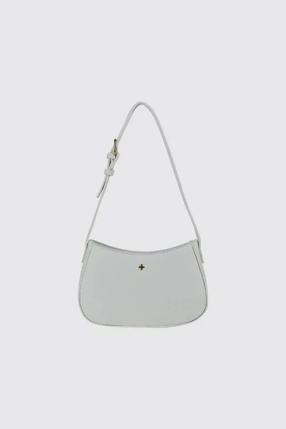 Peta   Jain Mood Shoulder Bag - White Pebble/Gold
