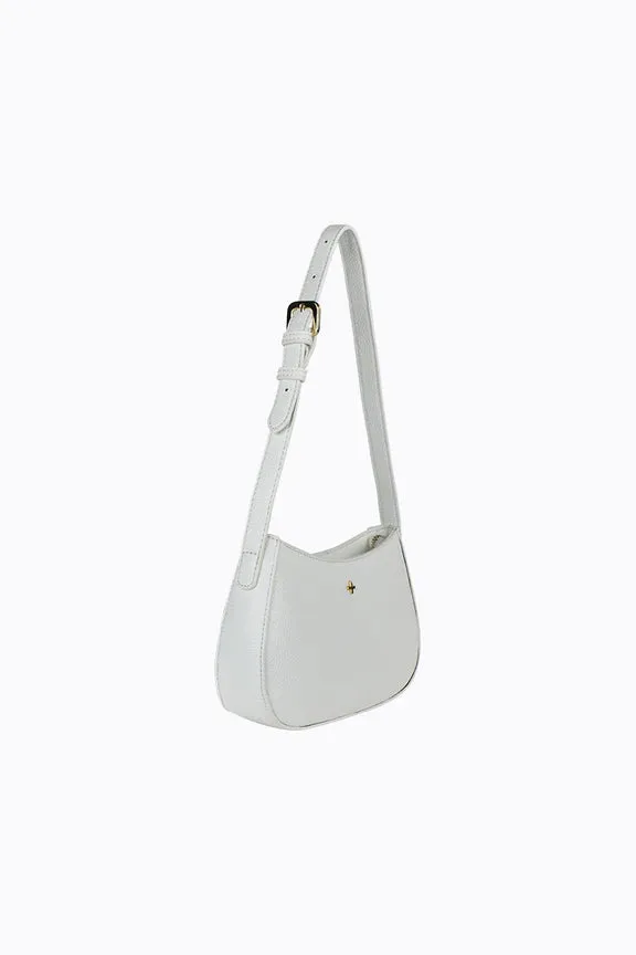 Peta   Jain Mood Shoulder Bag - White Pebble/Gold
