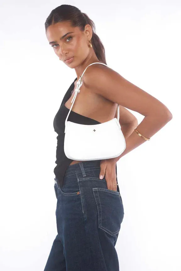 Peta   Jain Mood Shoulder Bag - White Pebble/Gold