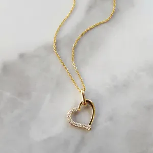 Petite Diamond Heart Pendant