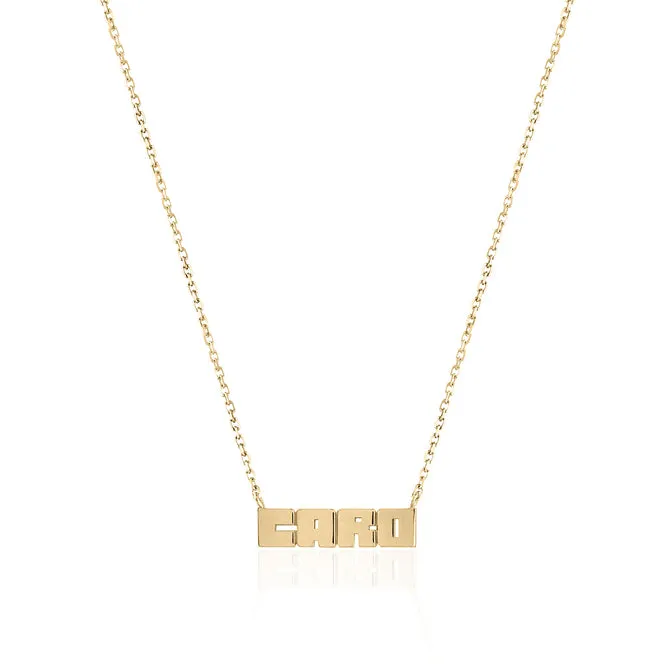 Petite Gold LetterBlock© Nameplate