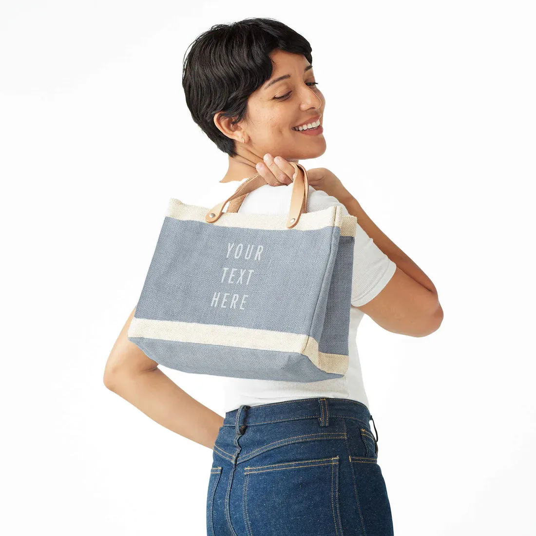 Petite Market Bag in Cool Gray (035CL)