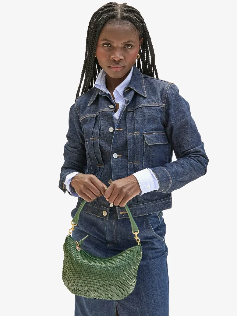 Petite Moyen - Woven Zig Zag - Evergreen