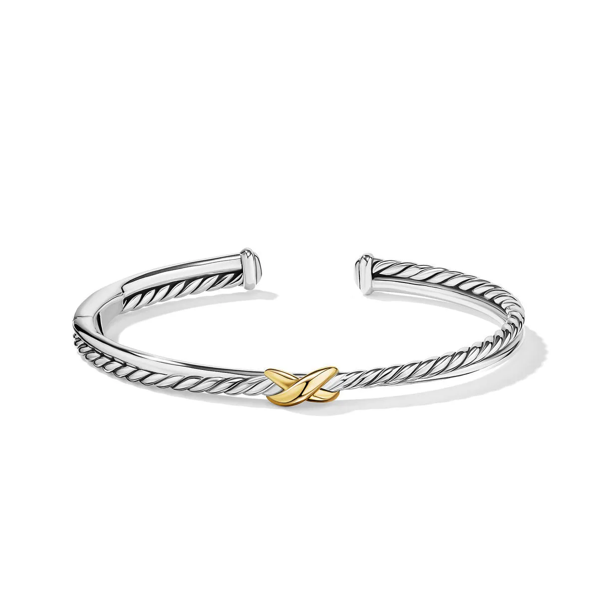 Petite X Center Station Bracelet with 18K Yellow Gold