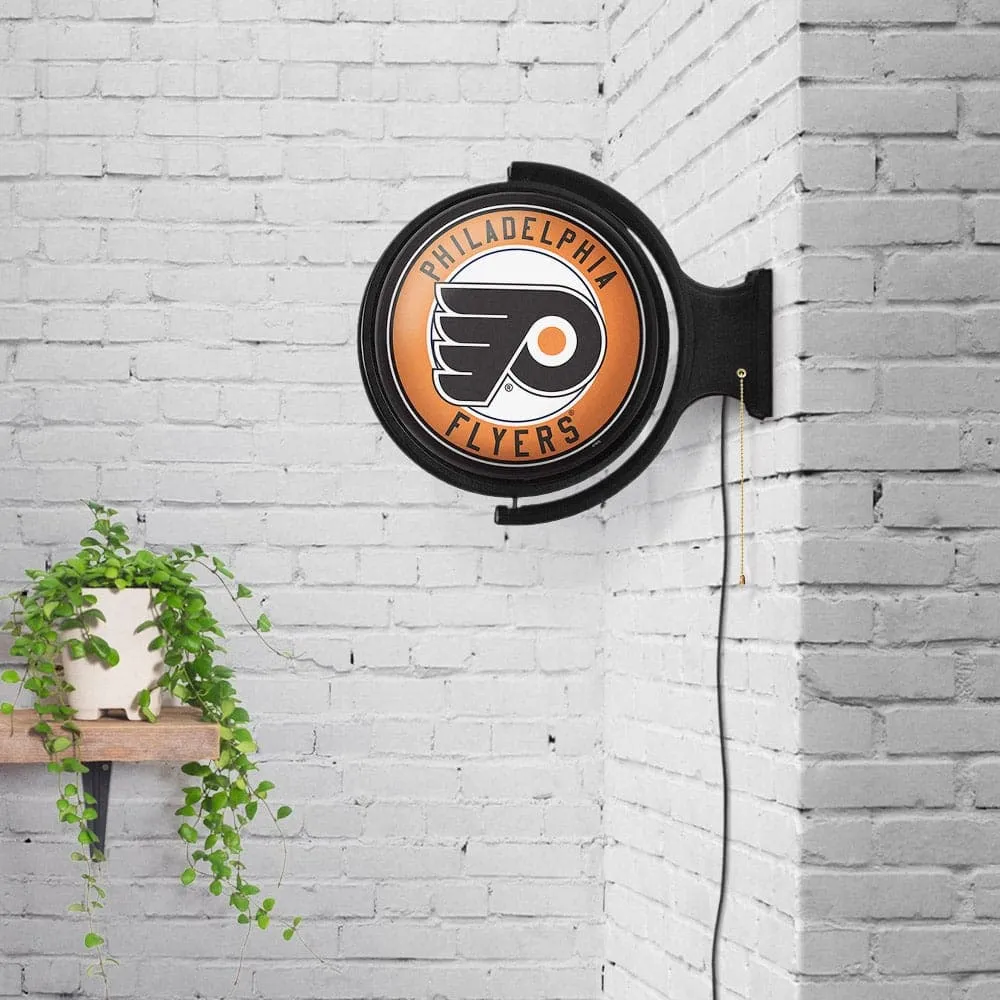 Philadelphia Flyers: Original Round Rotating Lighted Wall Sign