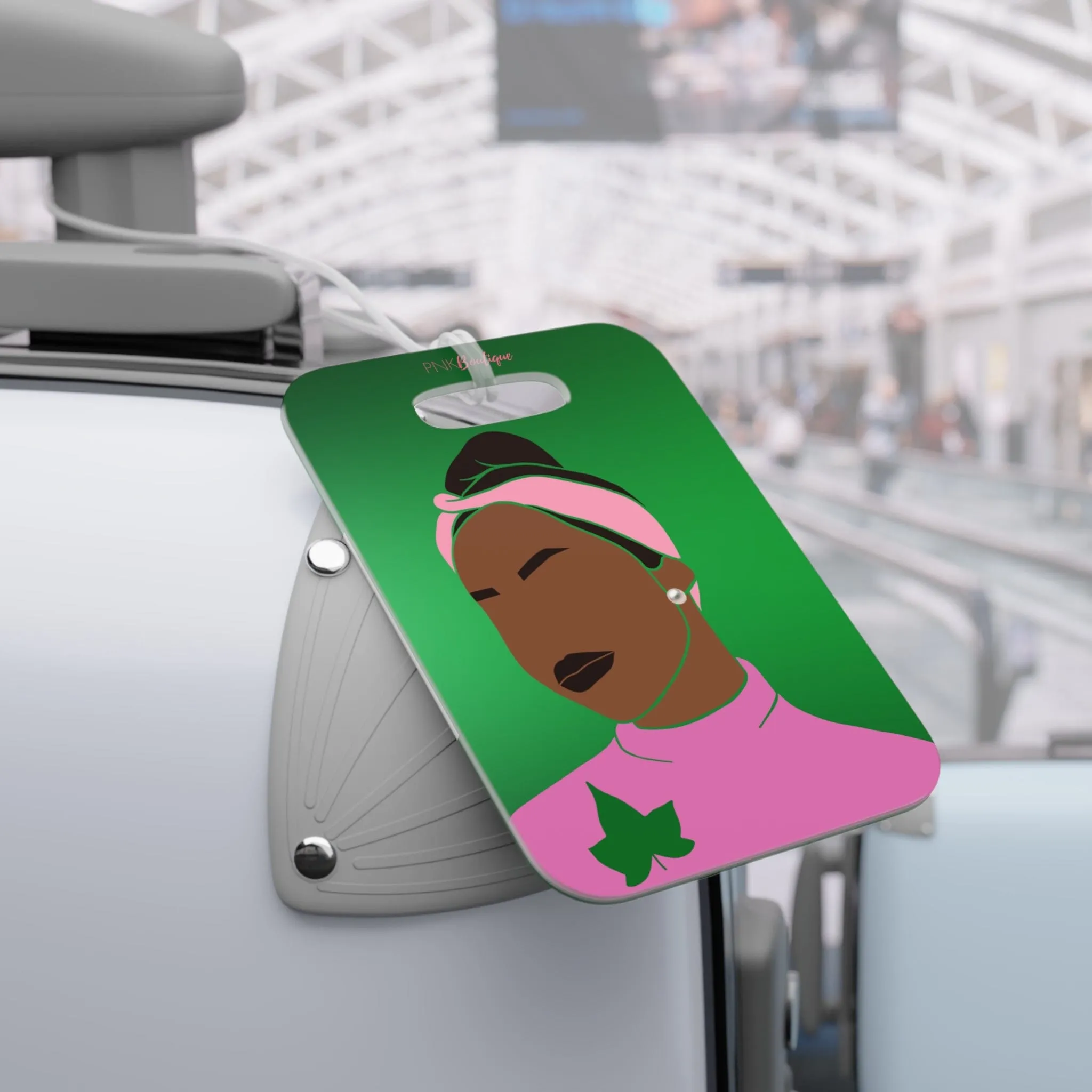 Pink and Green Affair Luggage Tag