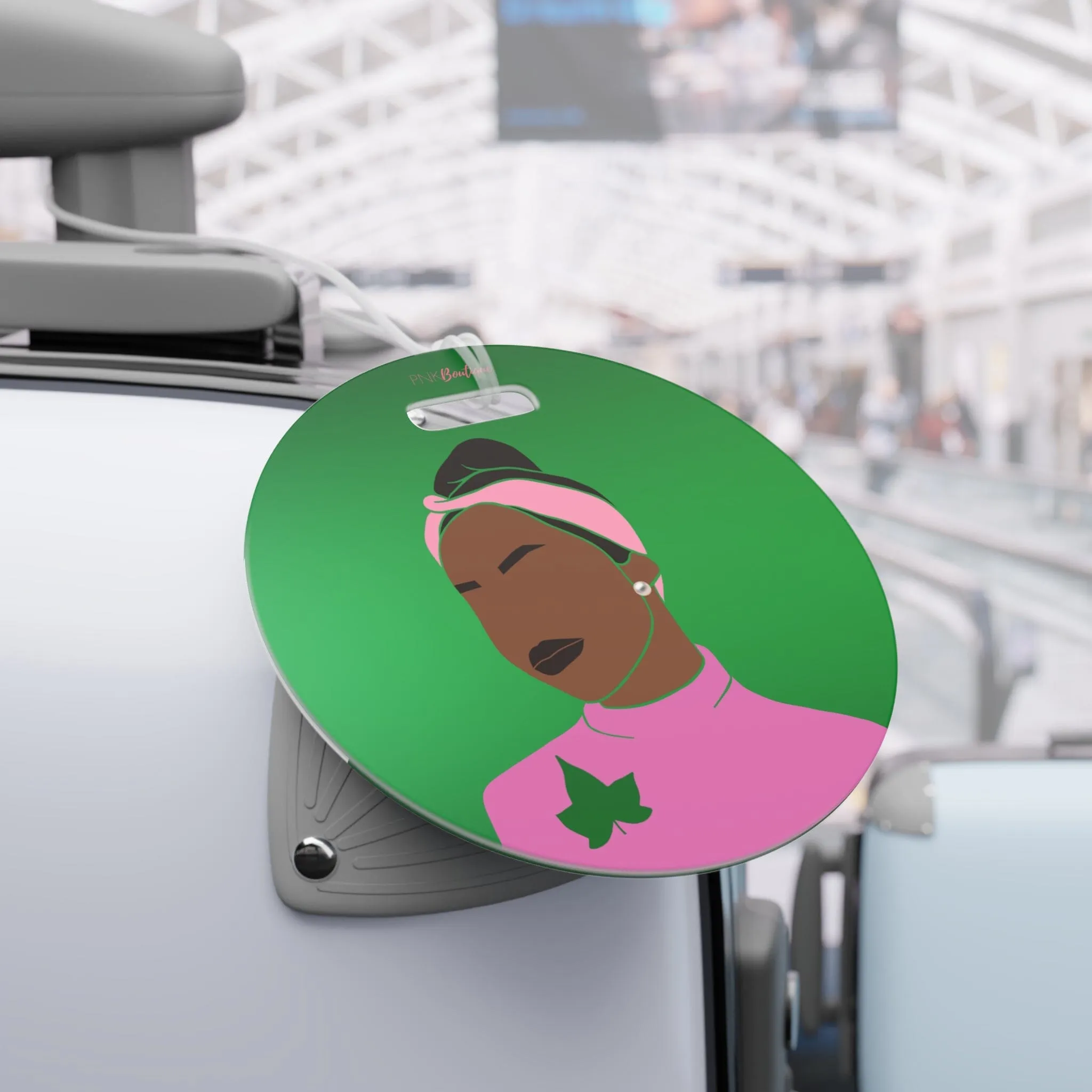 Pink and Green Affair Luggage Tag