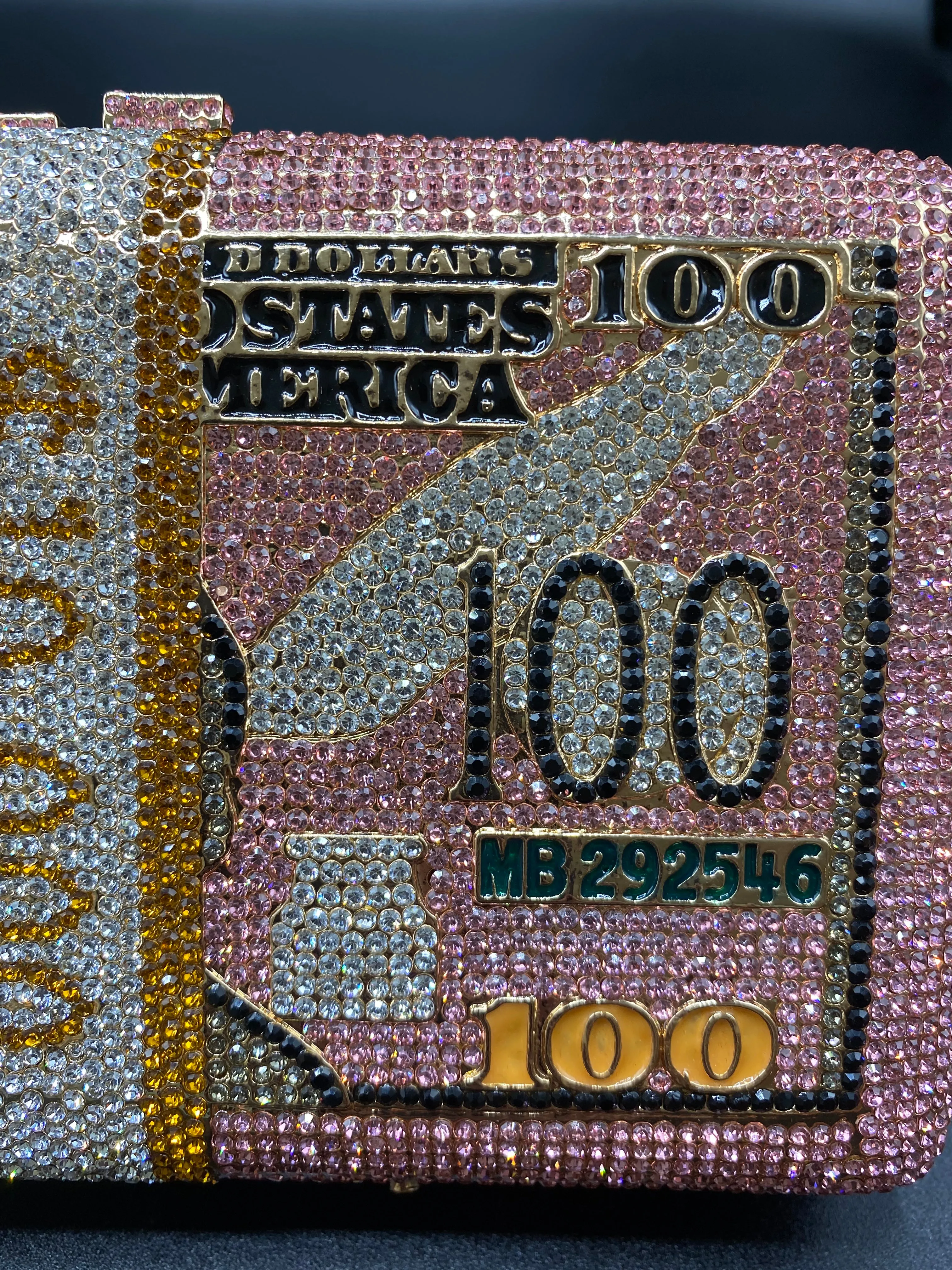 Pink Money Clutch