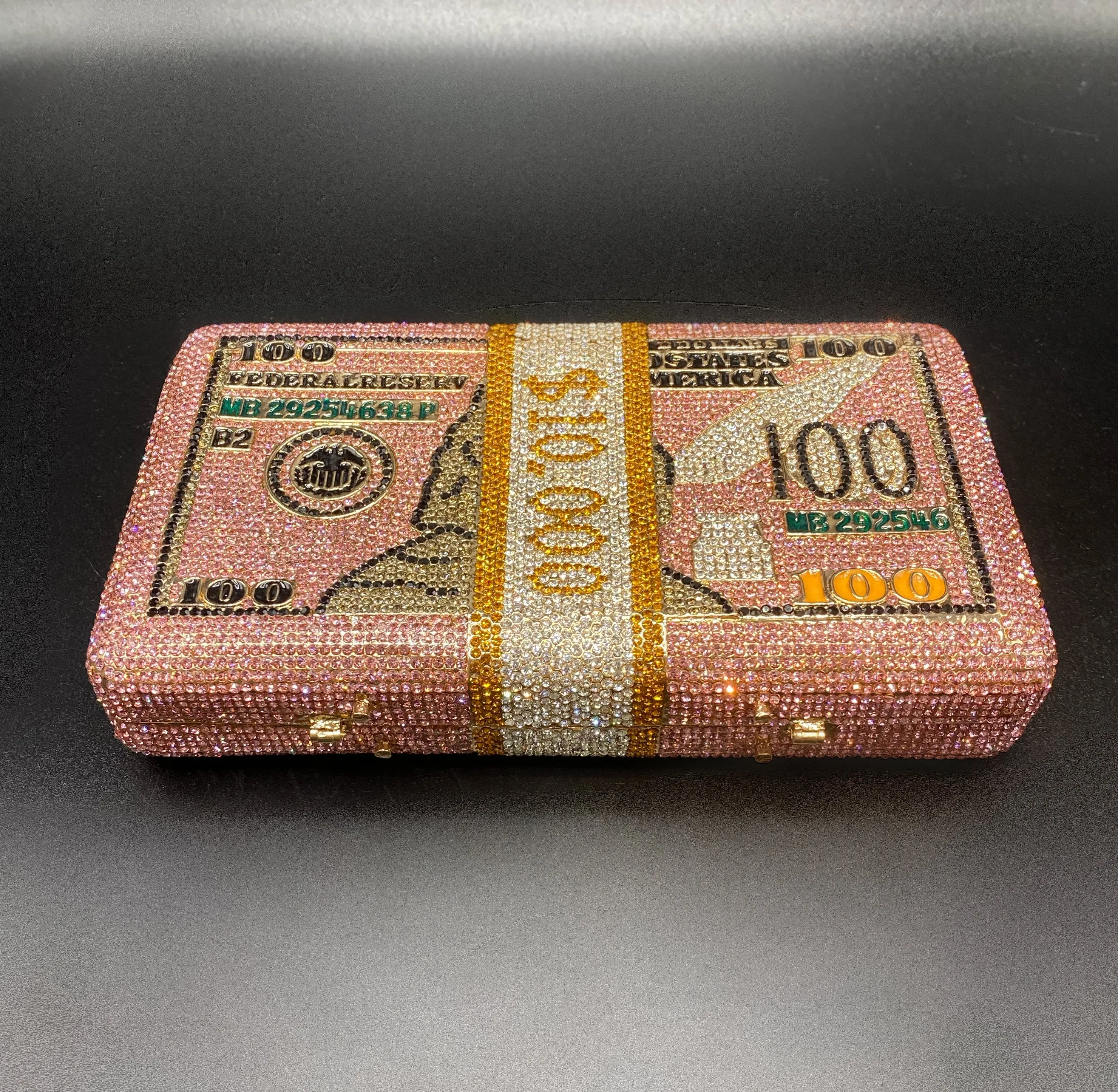 Pink Money Clutch