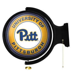 Pitt Panthers: Original Round Rotating Lighted Wall Sign