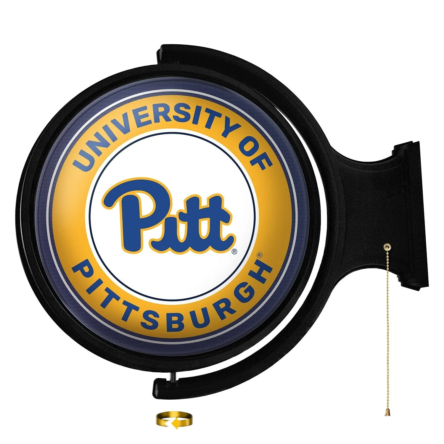Pitt Panthers: Original Round Rotating Lighted Wall Sign