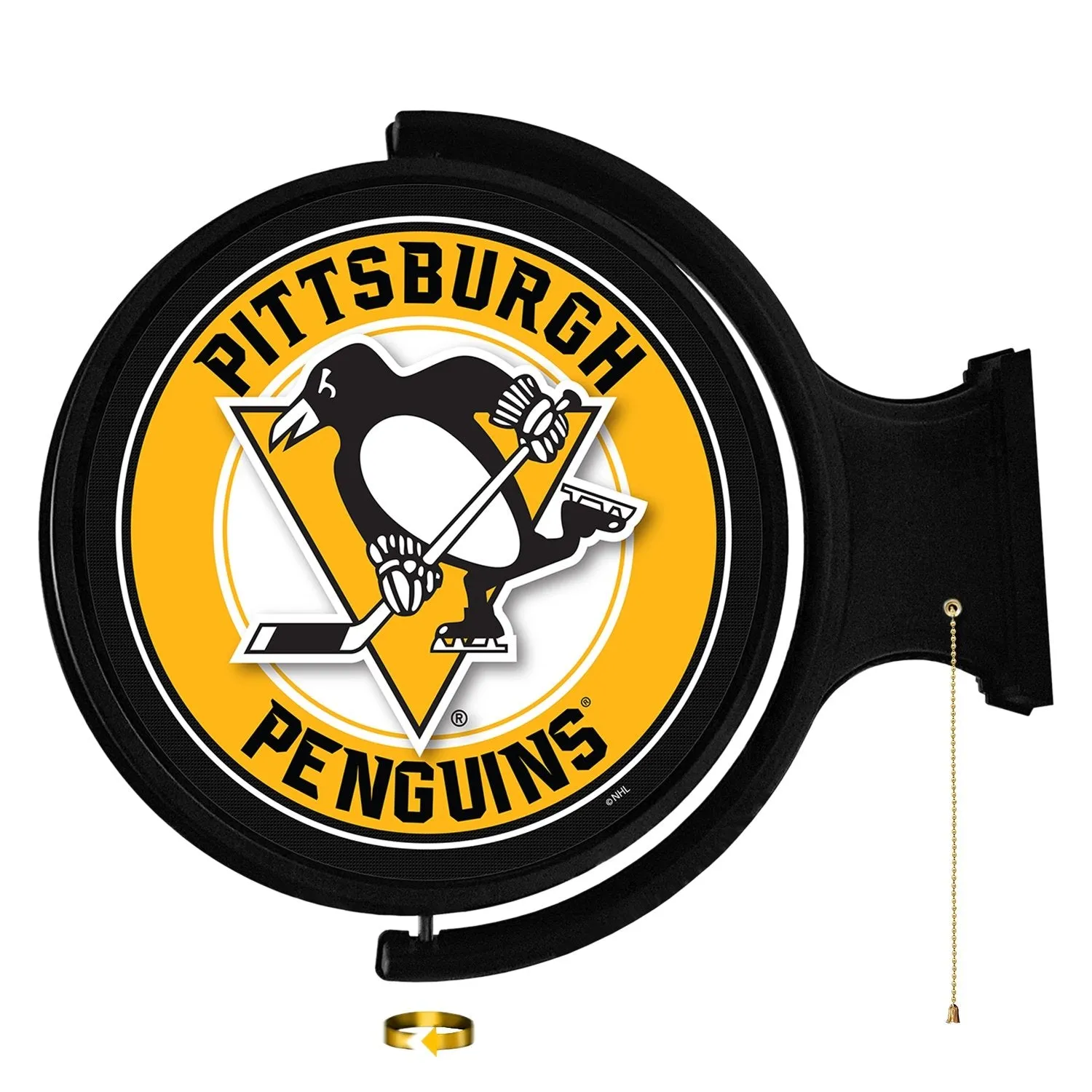 Pittsburgh Penguins: Original Round Rotating Lighted Wall Sign