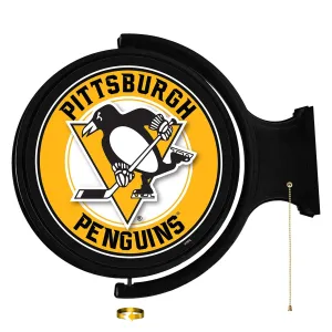 Pittsburgh Penguins: Original Round Rotating Lighted Wall Sign