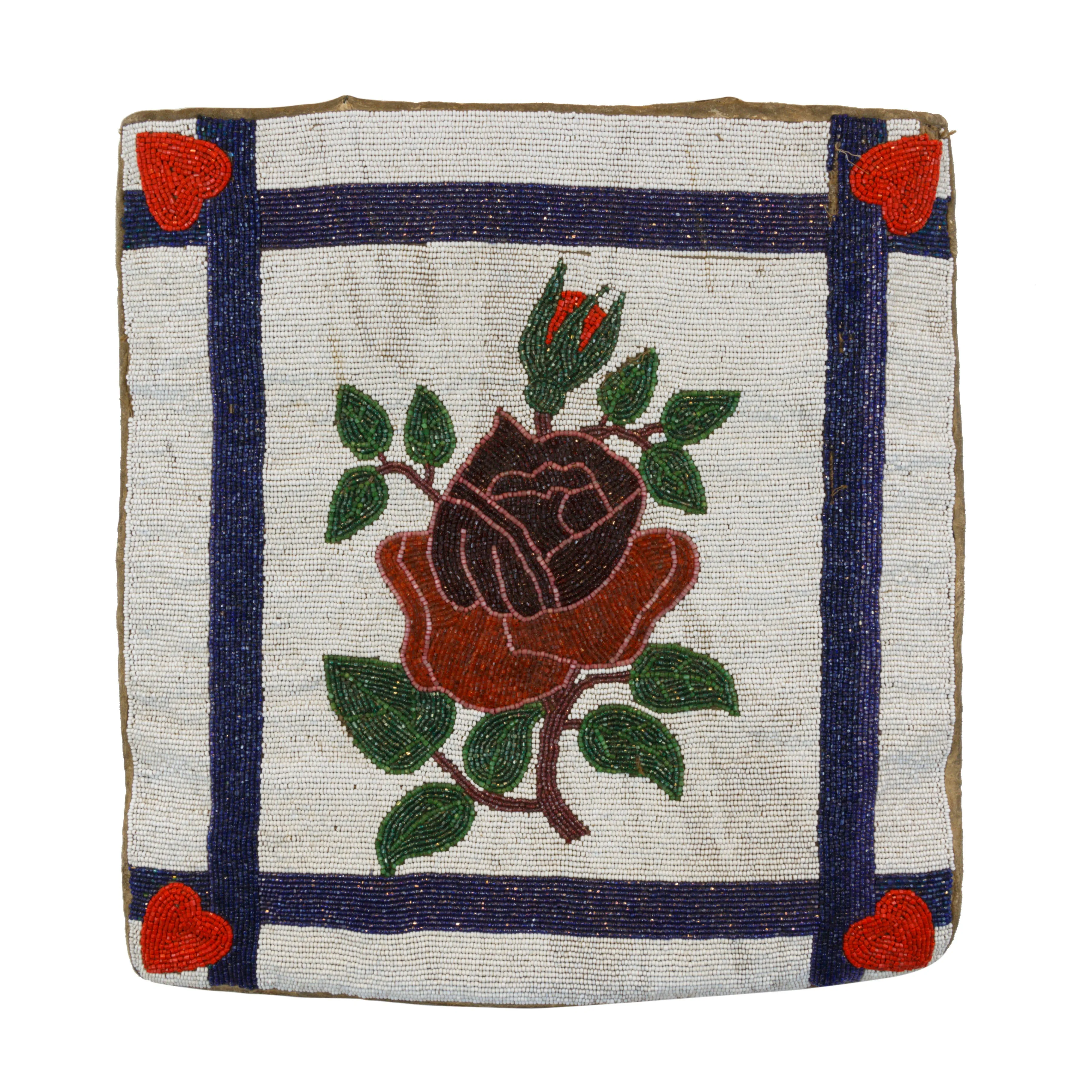 Plateau Flat Bag with Rose Pictorial