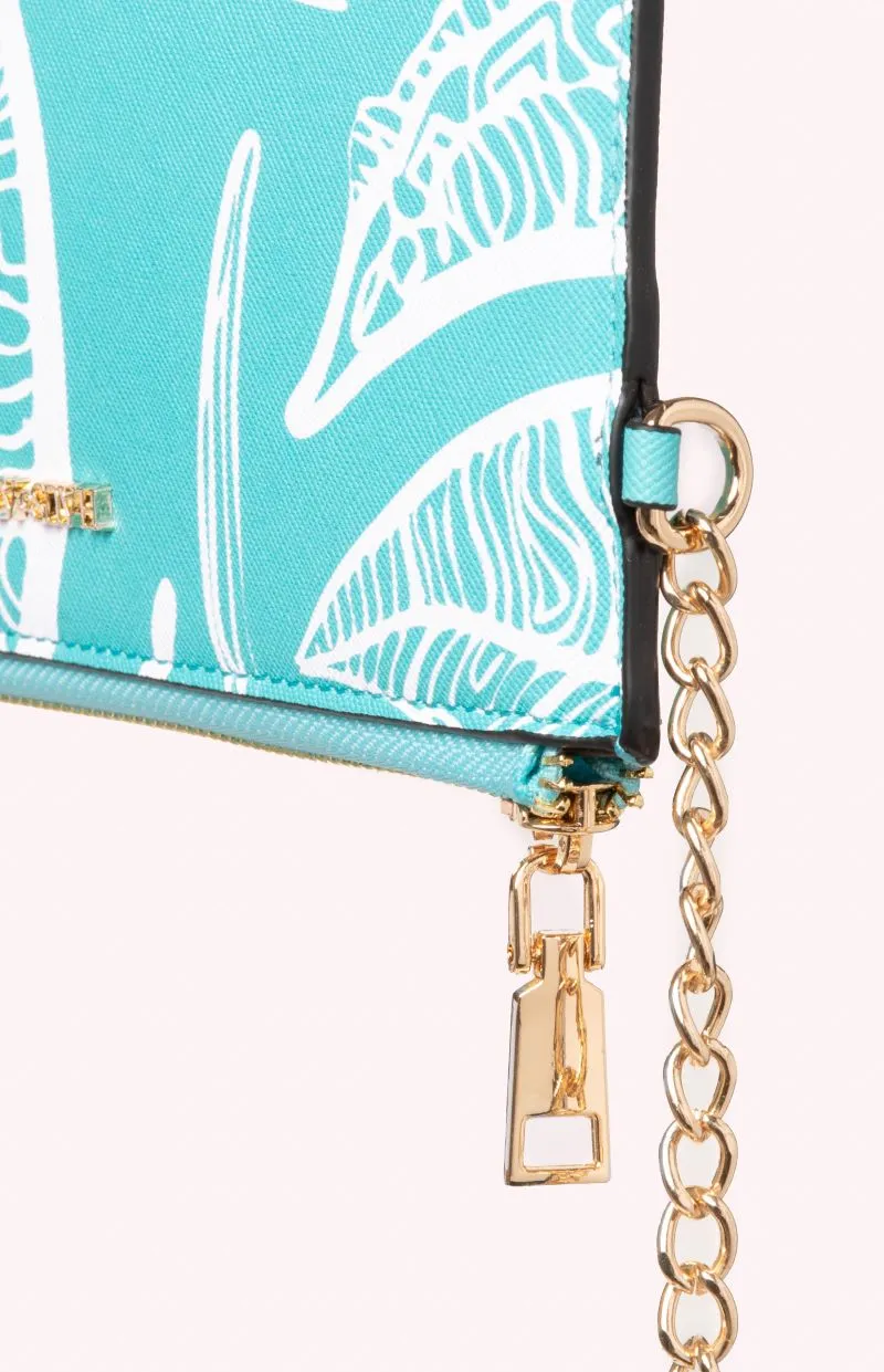 Pouch- Aqua Banana Leaf
