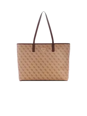 Power Play Large Tech Tote - Latte Logo