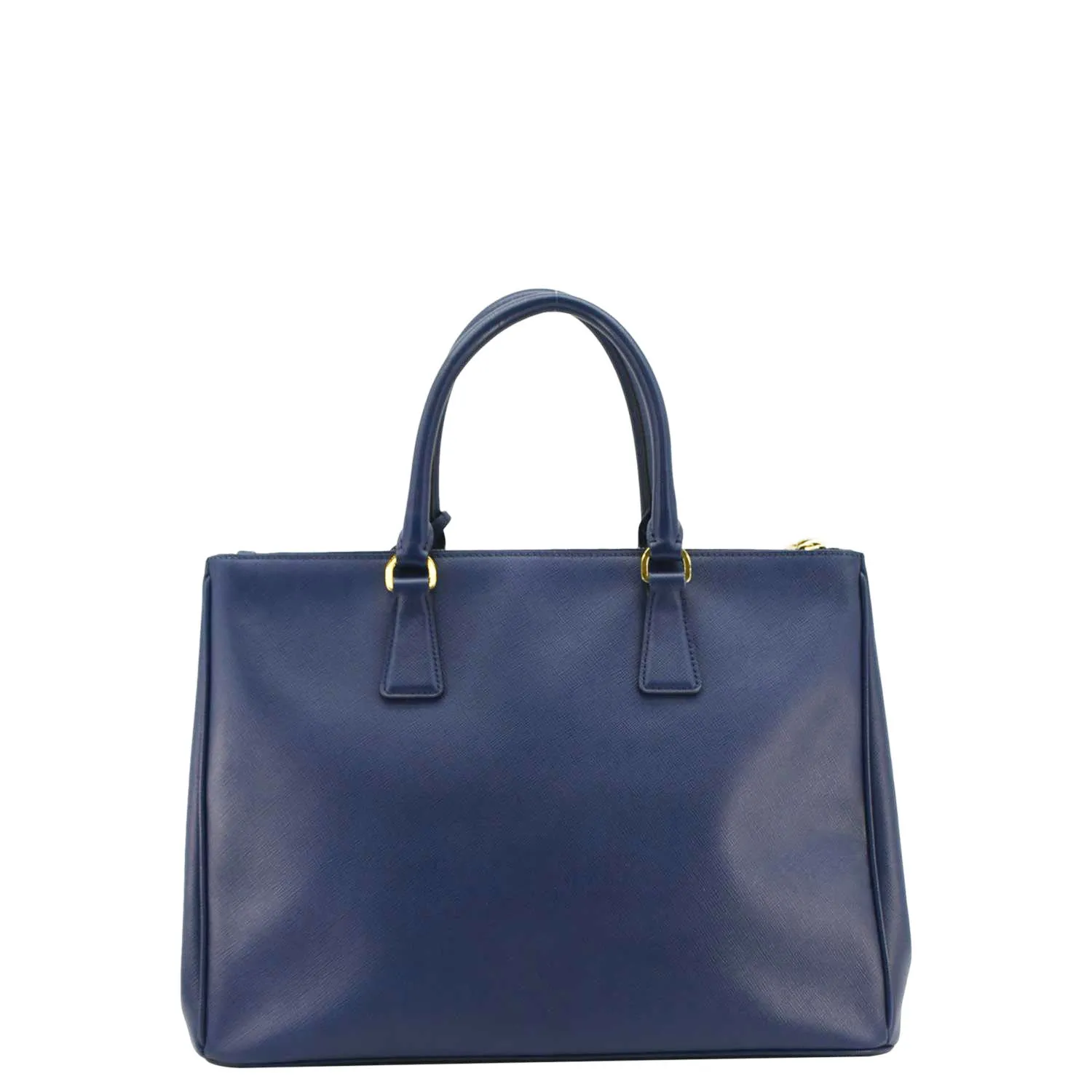 PRADA Galleria Double-Zip Medium Saffiano Leather Tote Bag Blue