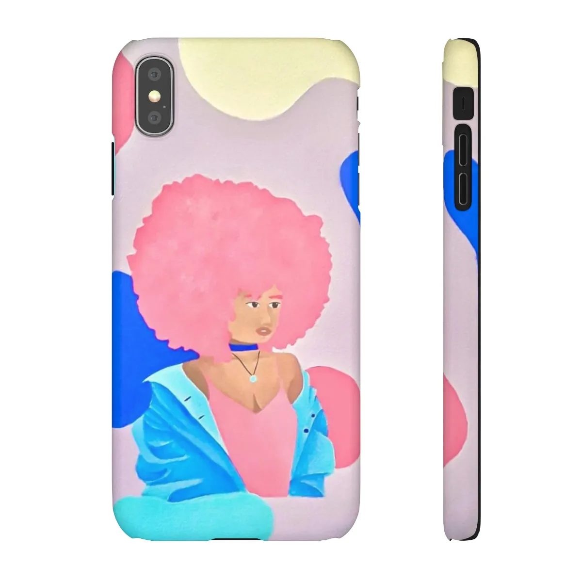Pretty in Pink and Blue- Snap Cases