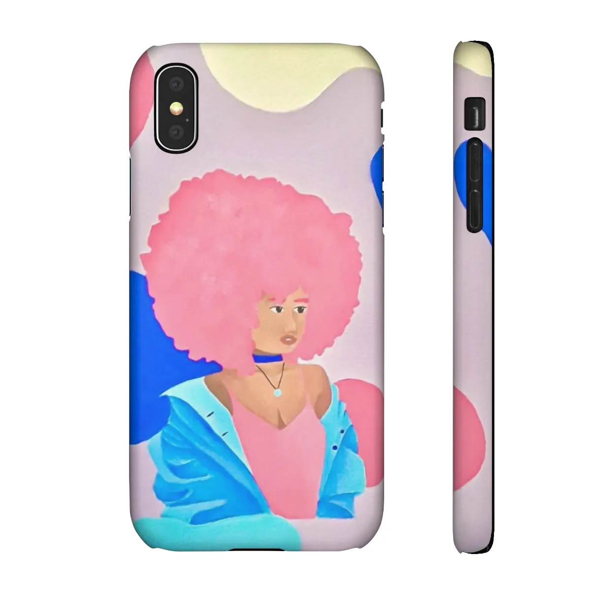 Pretty in Pink and Blue- Snap Cases