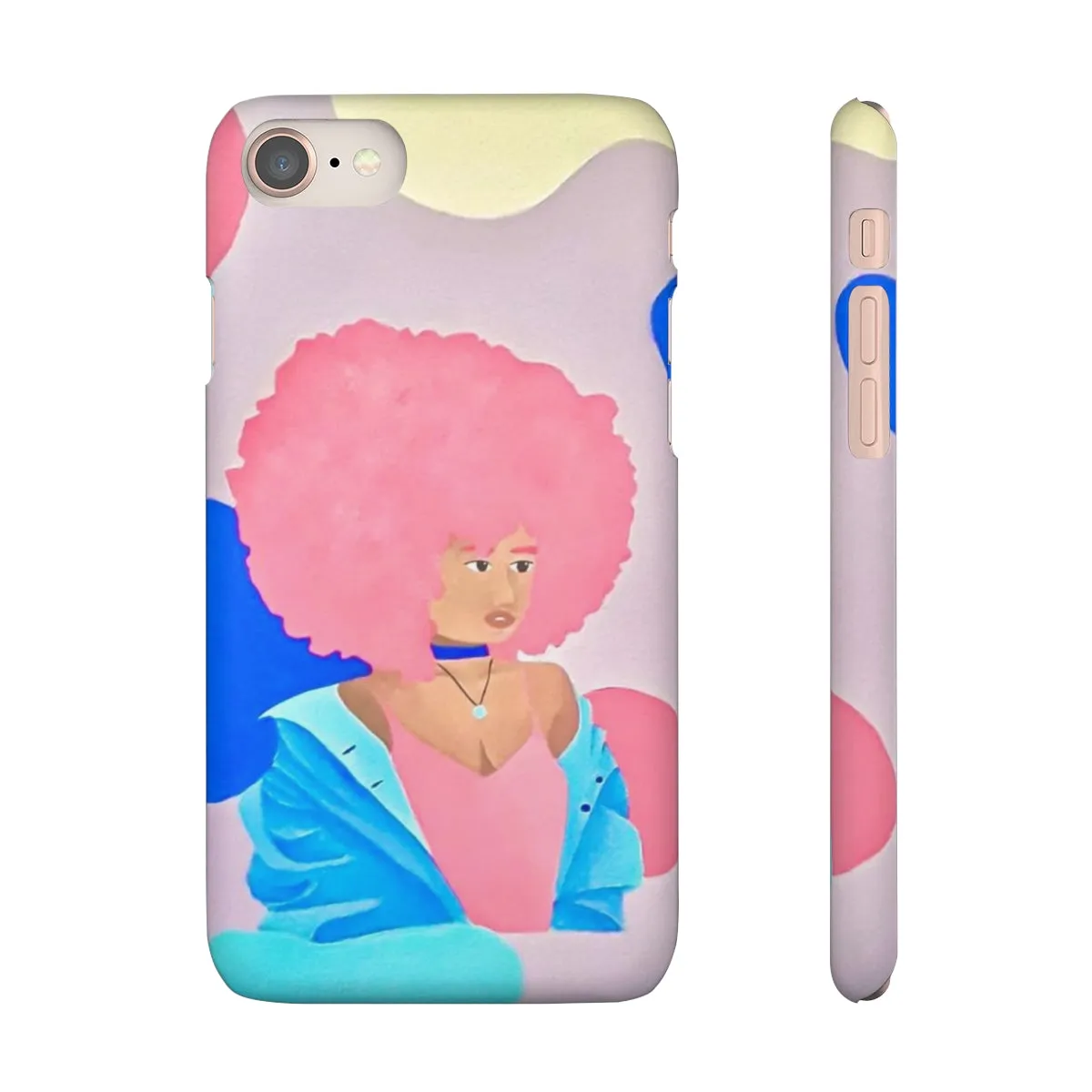 Pretty in Pink and Blue- Snap Cases