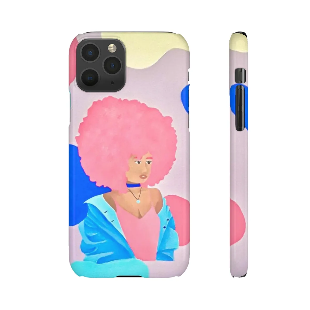 Pretty in Pink and Blue- Snap Cases