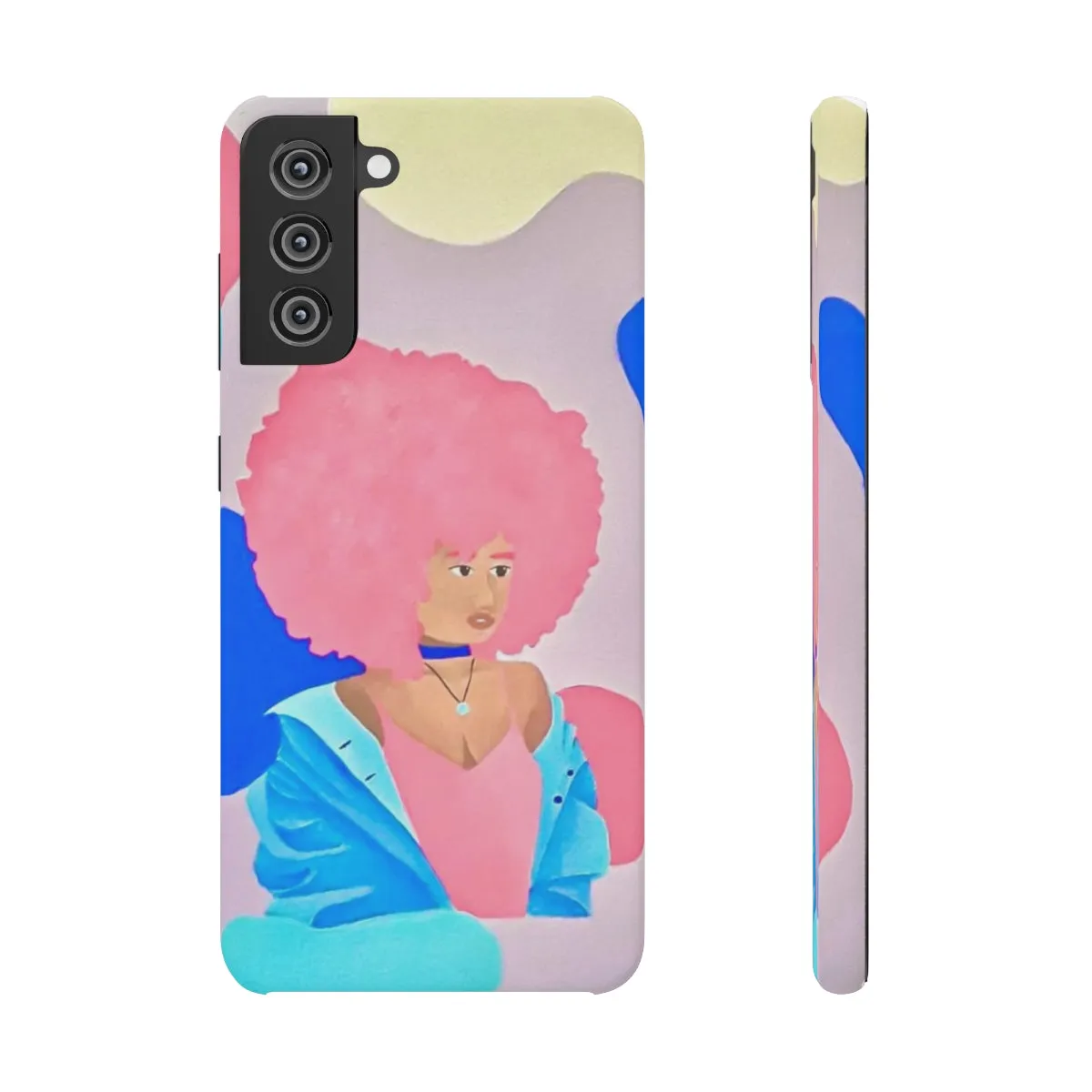 Pretty in Pink and Blue- Snap Cases