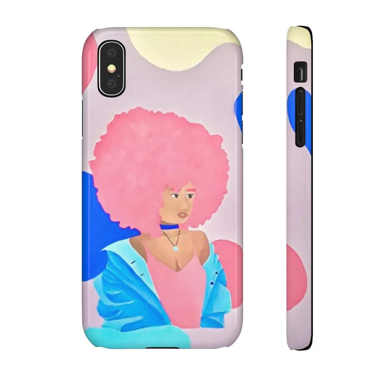 Pretty in Pink and Blue- Snap Cases