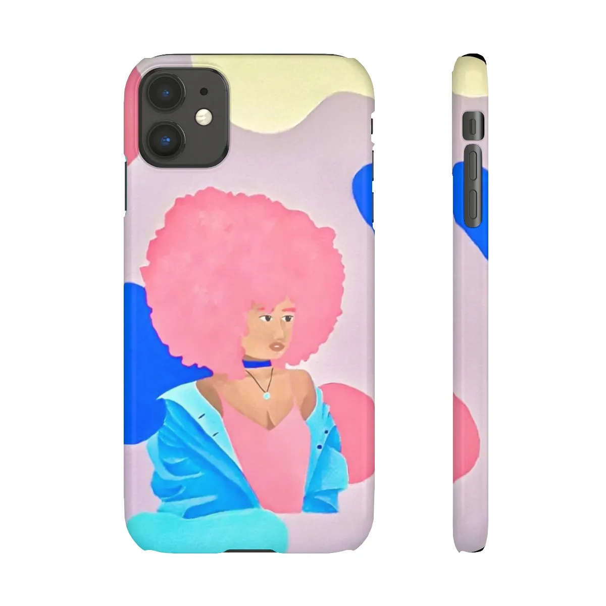 Pretty in Pink and Blue- Snap Cases
