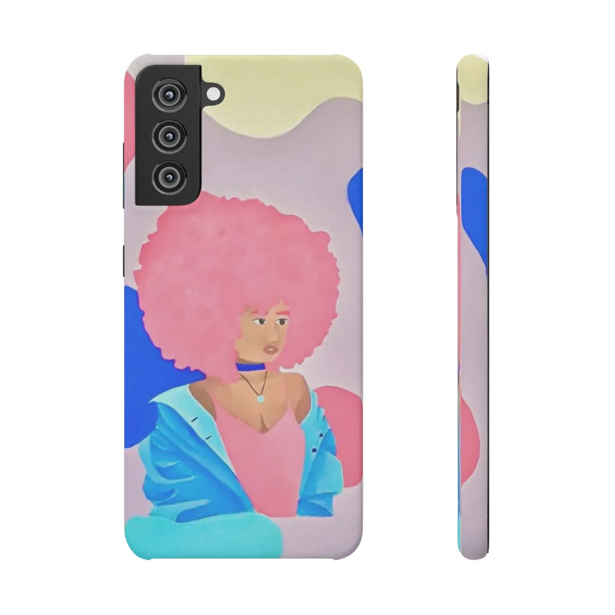 Pretty in Pink and Blue- Snap Cases