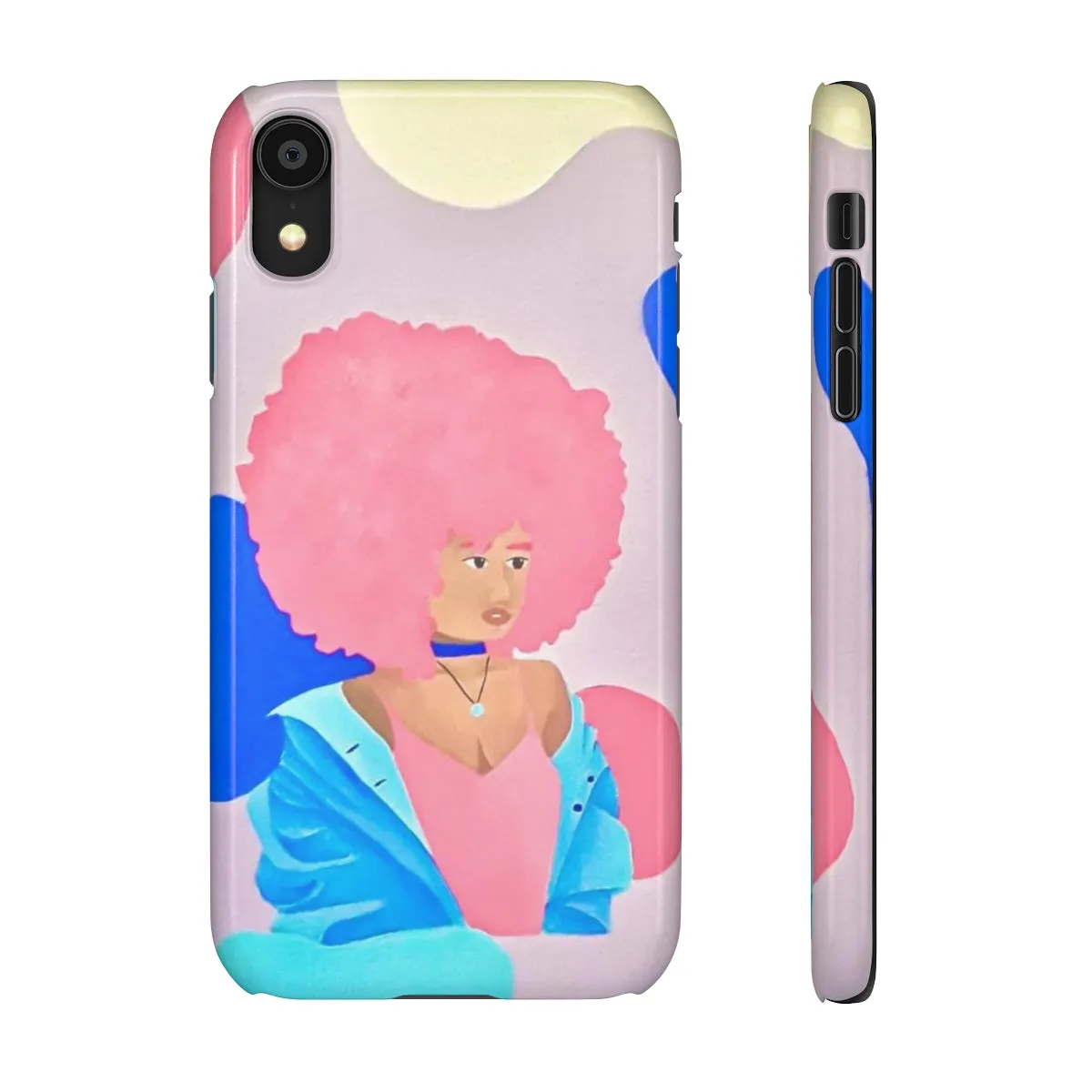 Pretty in Pink and Blue- Snap Cases