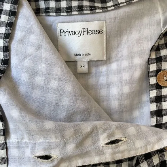 Privacy Please | Burbank Skirt in Black Gingham
