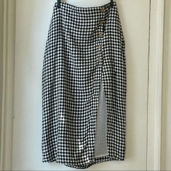 Privacy Please | Burbank Skirt in Black Gingham