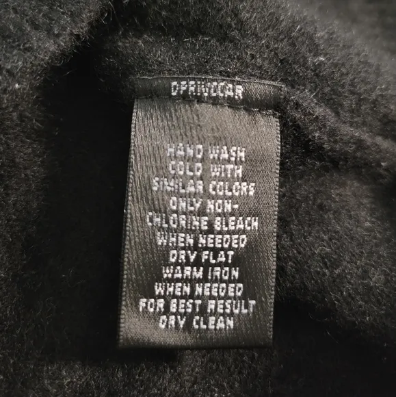 Prive 100% cashmere large black long sleeve shawl neck NWOT sweater