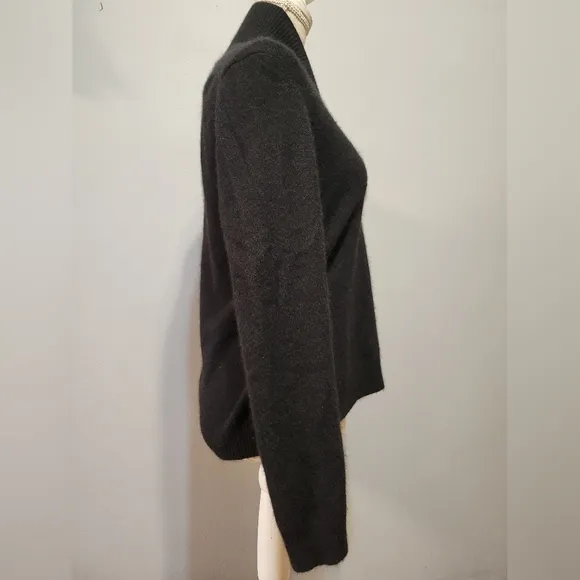 Prive 100% cashmere large black long sleeve shawl neck NWOT sweater