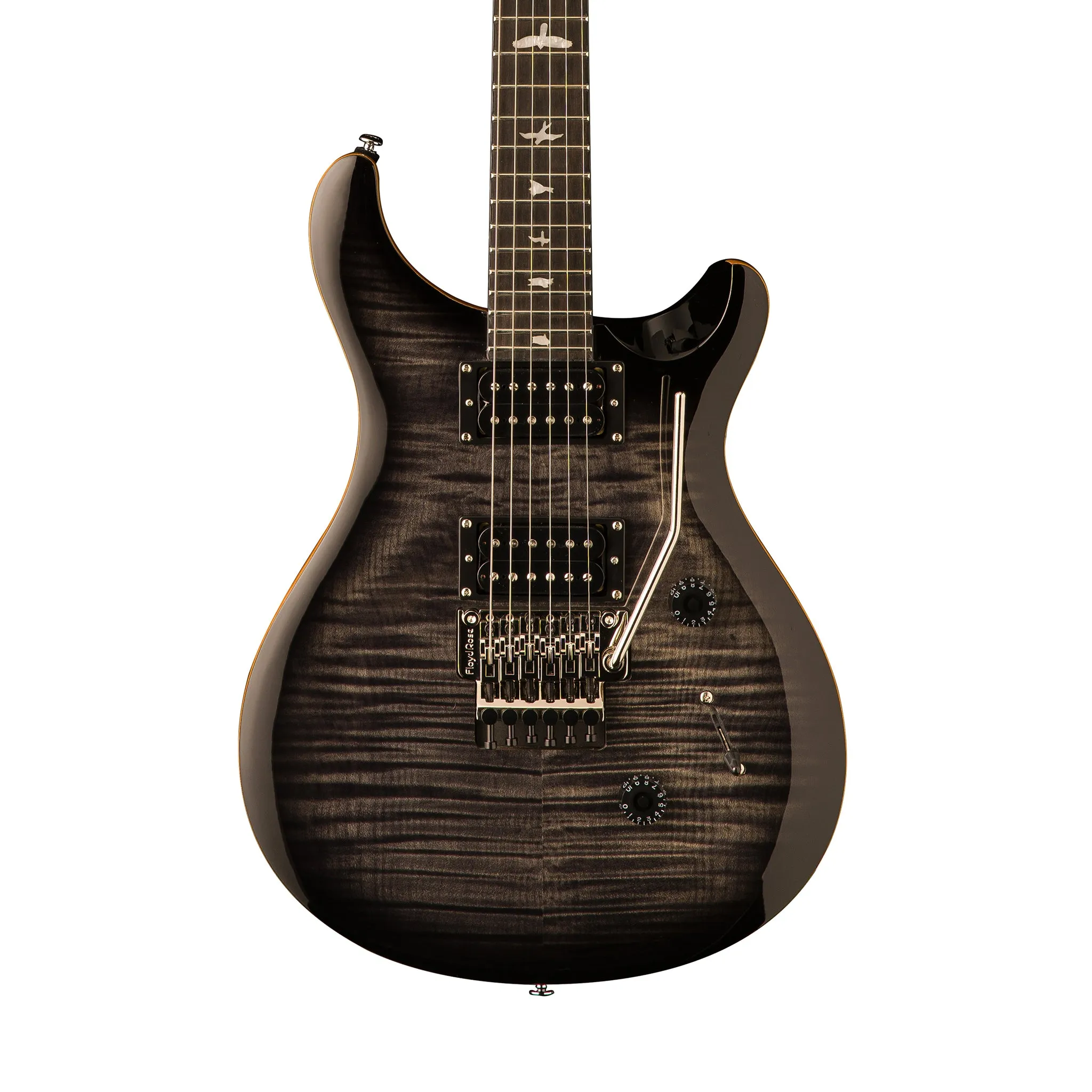 PRS SE Custom 24 Floyd Electric Guitar w/Bag, Charcoal Burst