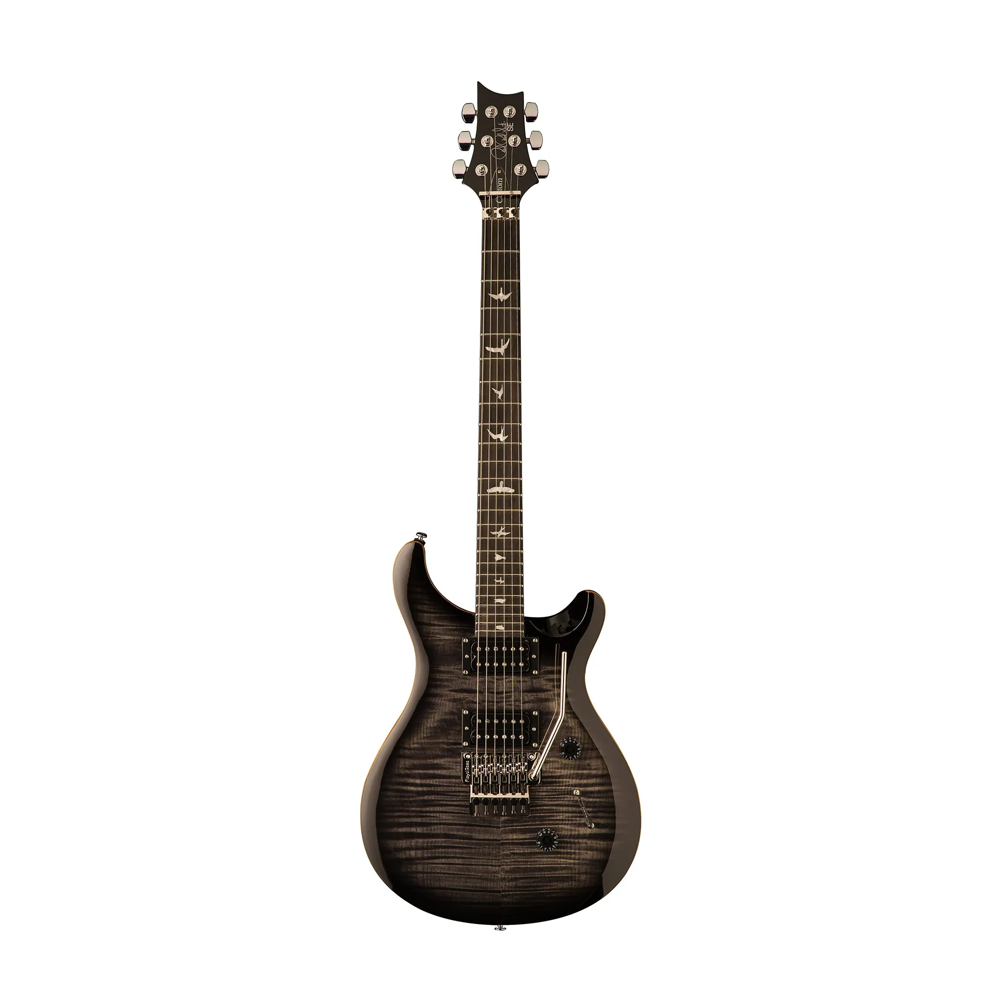 PRS SE Custom 24 Floyd Electric Guitar w/Bag, Charcoal Burst