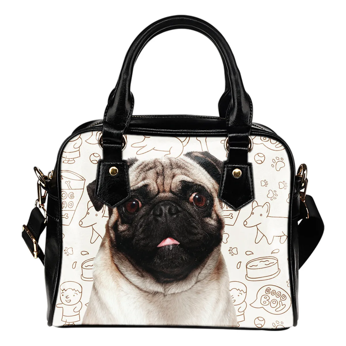 Pug Shoulder Bag