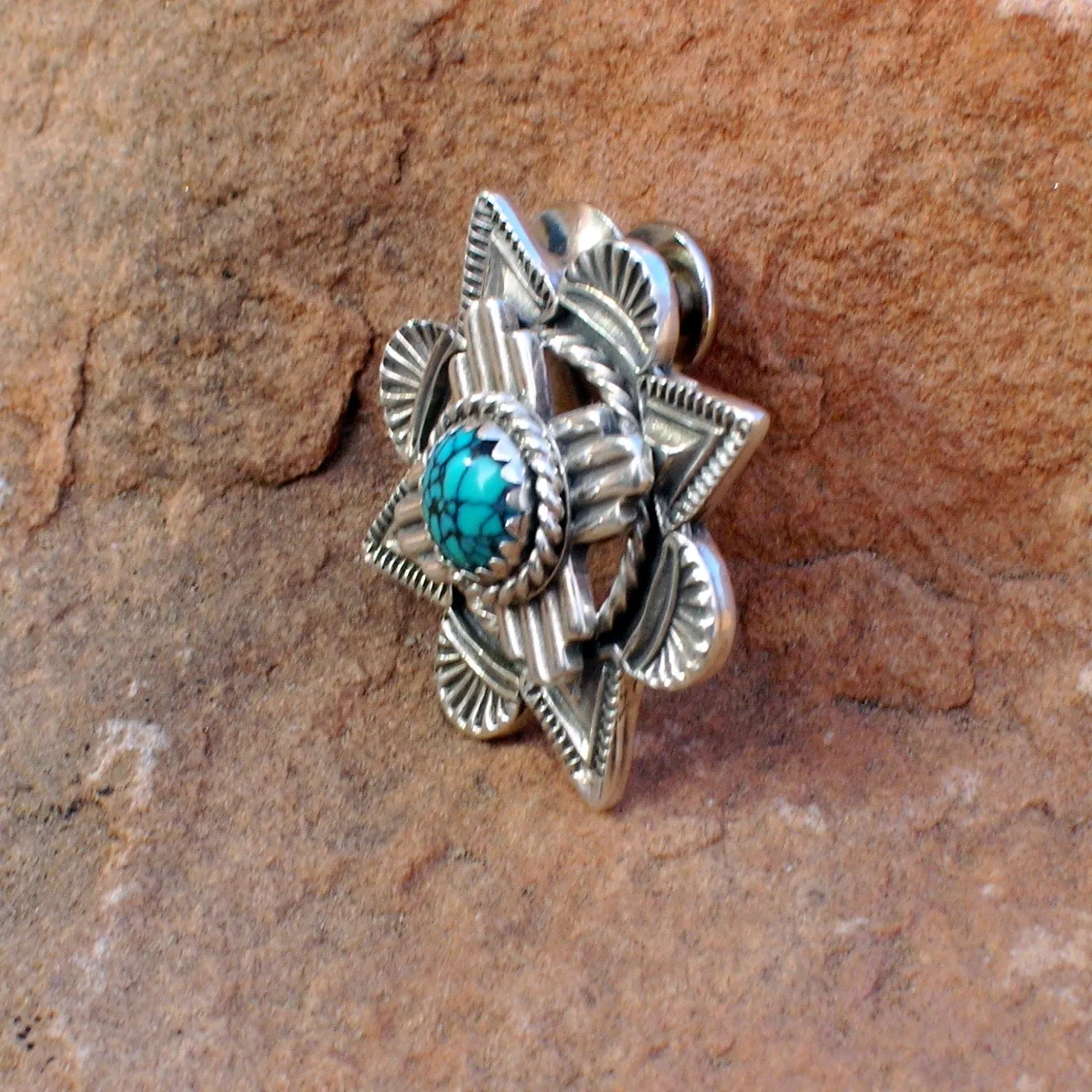PWZ Zia Symbol Over Mission Window Lapel Pin