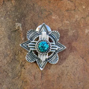 PWZ Zia Symbol Over Mission Window Lapel Pin