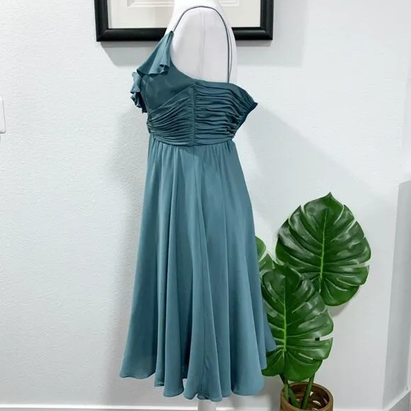 Quilaree BHLDN Couplet Silk Dress Blue Size 0 NWOT