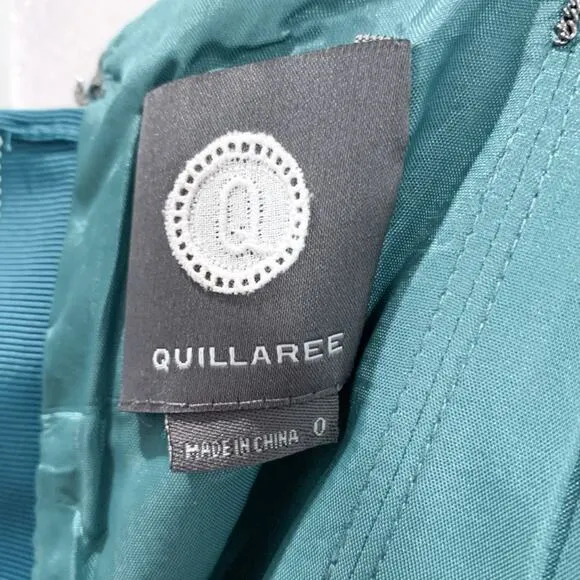 Quilaree BHLDN Couplet Silk Dress Blue Size 0 NWOT