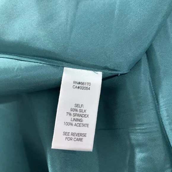 Quilaree BHLDN Couplet Silk Dress Blue Size 0 NWOT