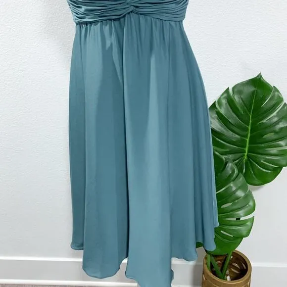 Quilaree BHLDN Couplet Silk Dress Blue Size 0 NWOT